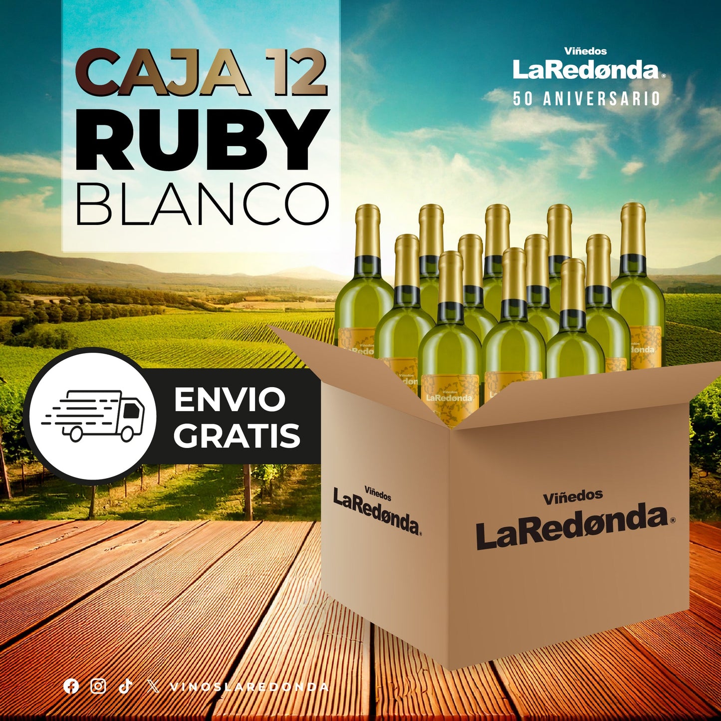 12 Botellas + 2 Boletos para Winecolors 2025